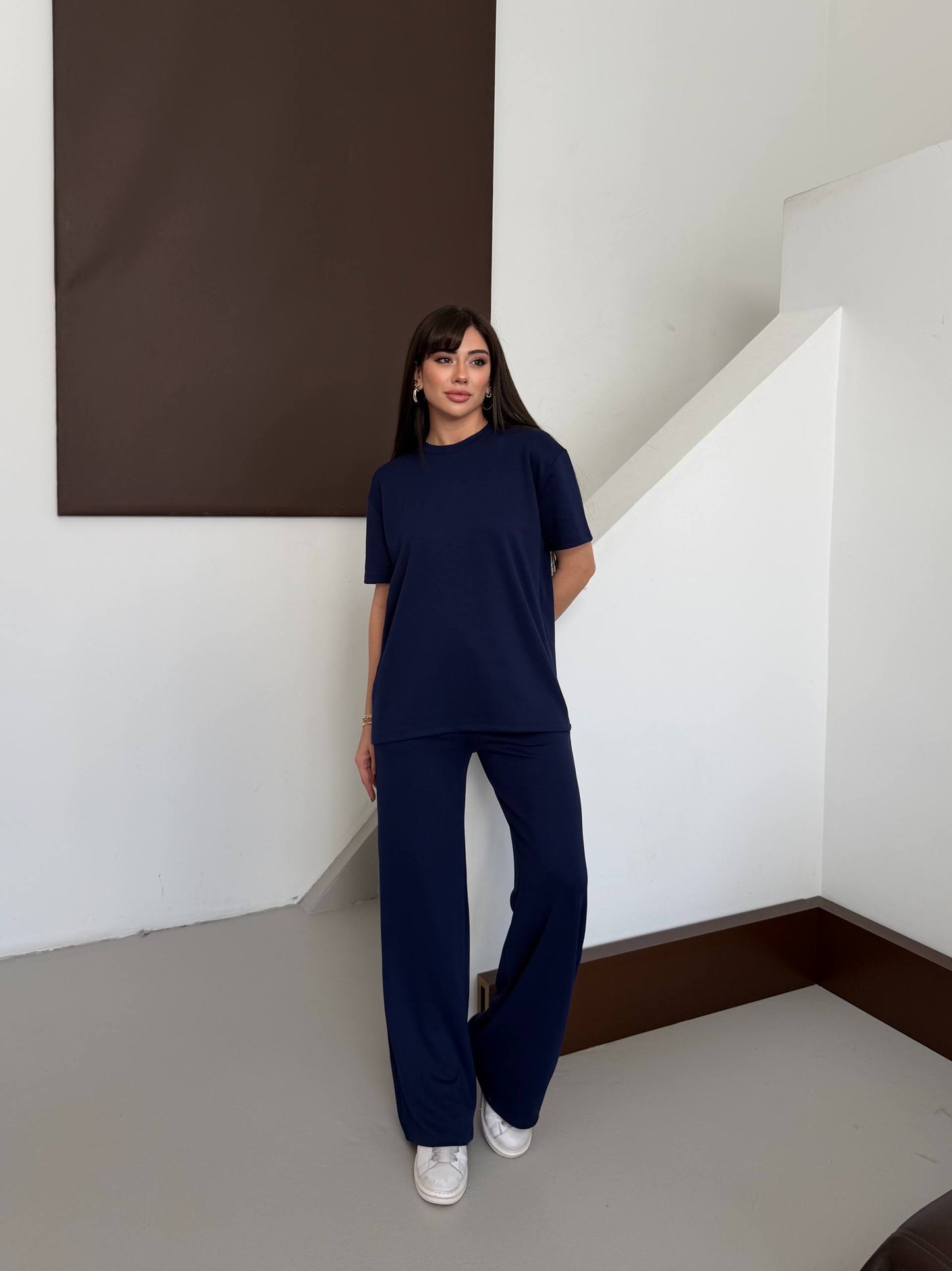 Women’s T-Shirt & Wide Leg Pants Set