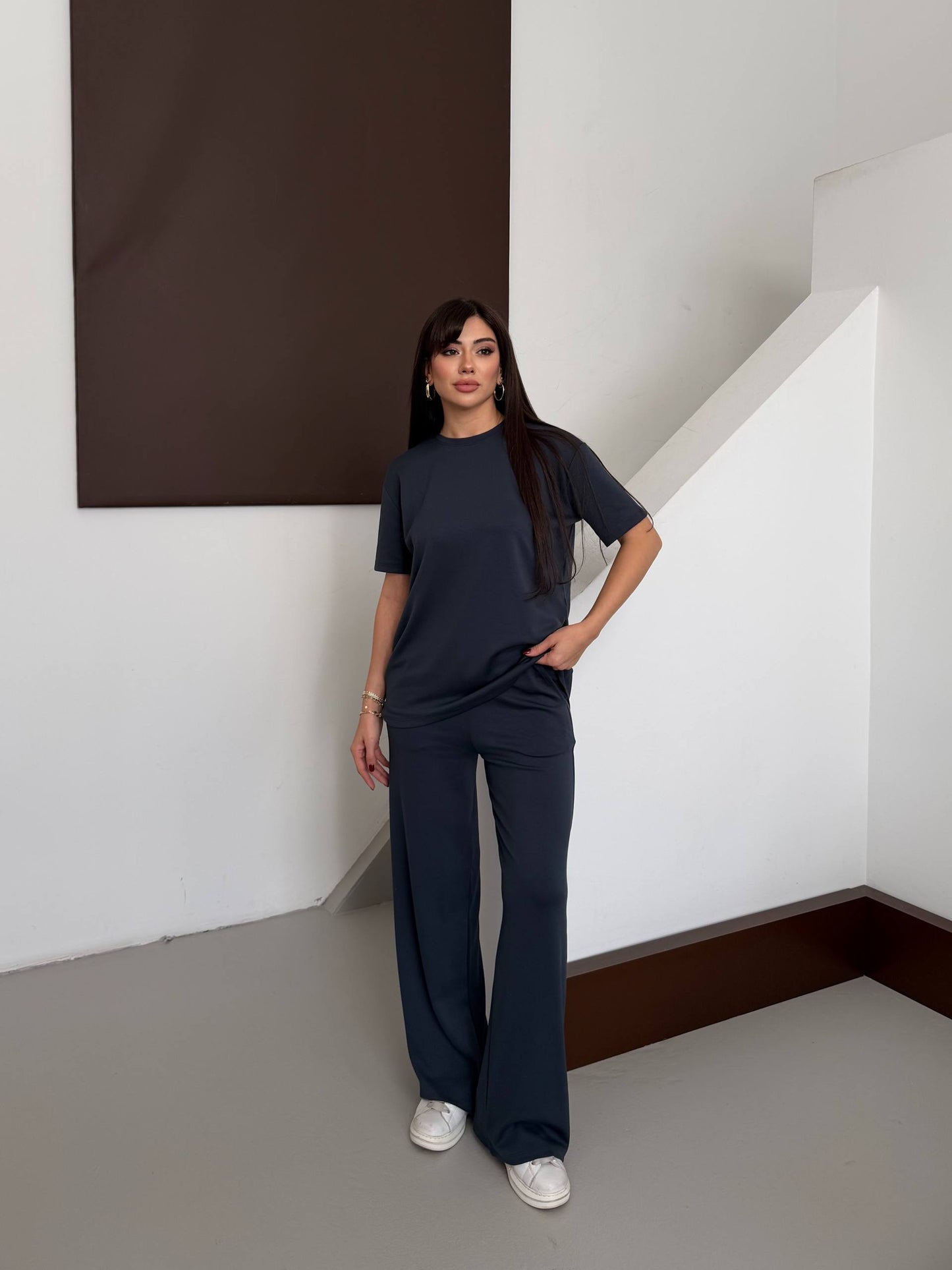 Women’s T-Shirt & Wide Leg Pants Set