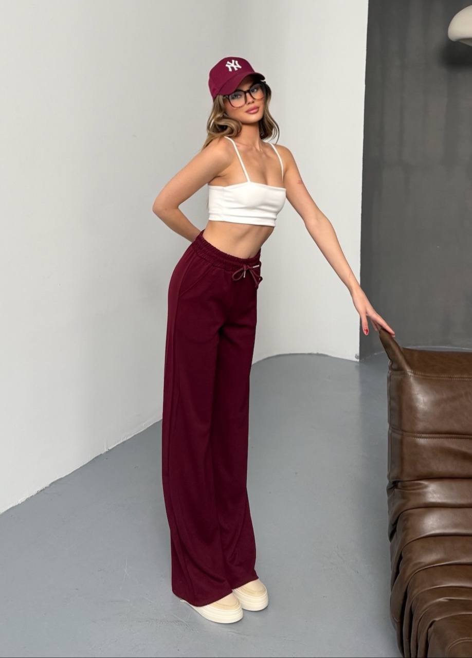 Relaxed Wide Leg Lounge Pants