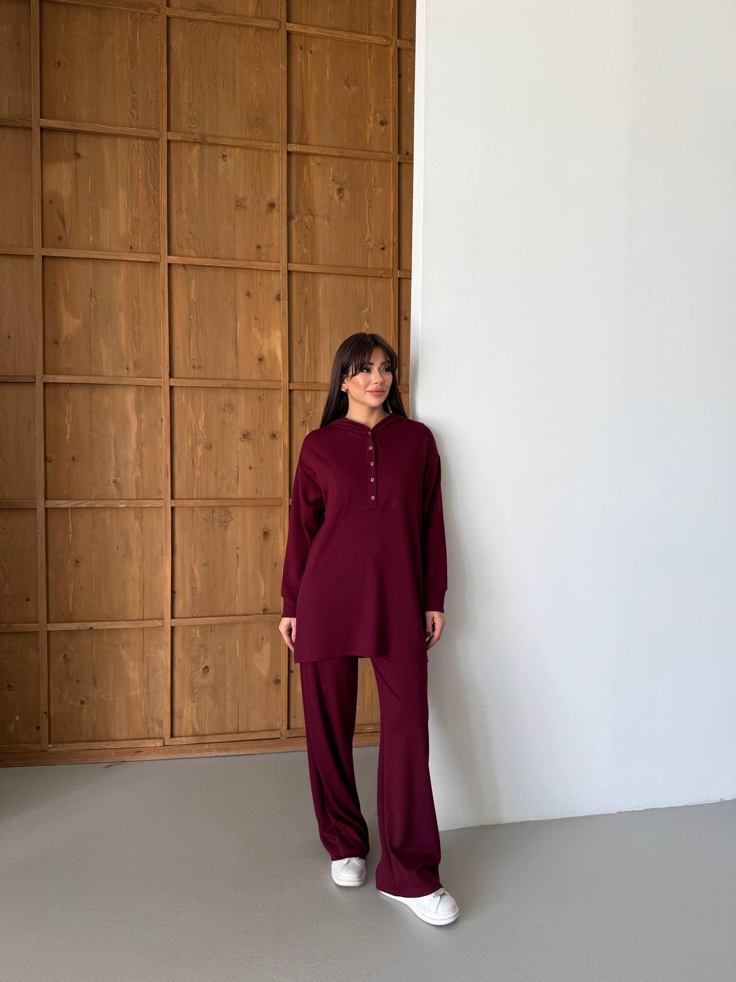 Elegant Long Hoodie Two-Piece Set