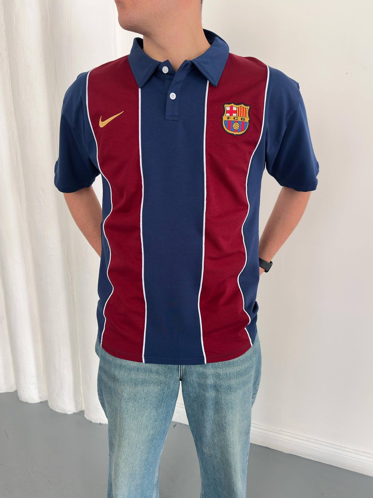 FC Barcelona Retro Style Polo