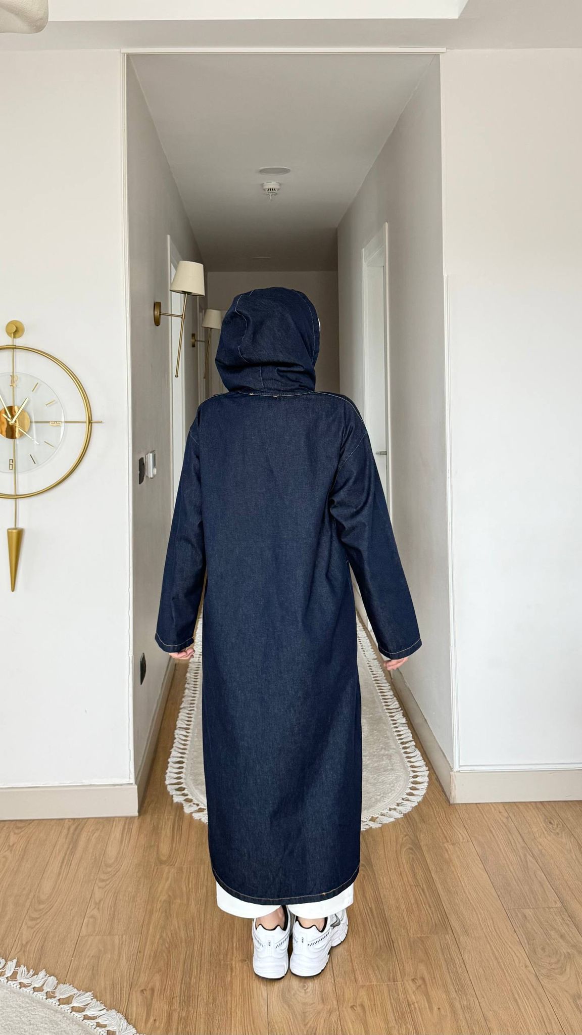 Casual Chic Denim Abaya