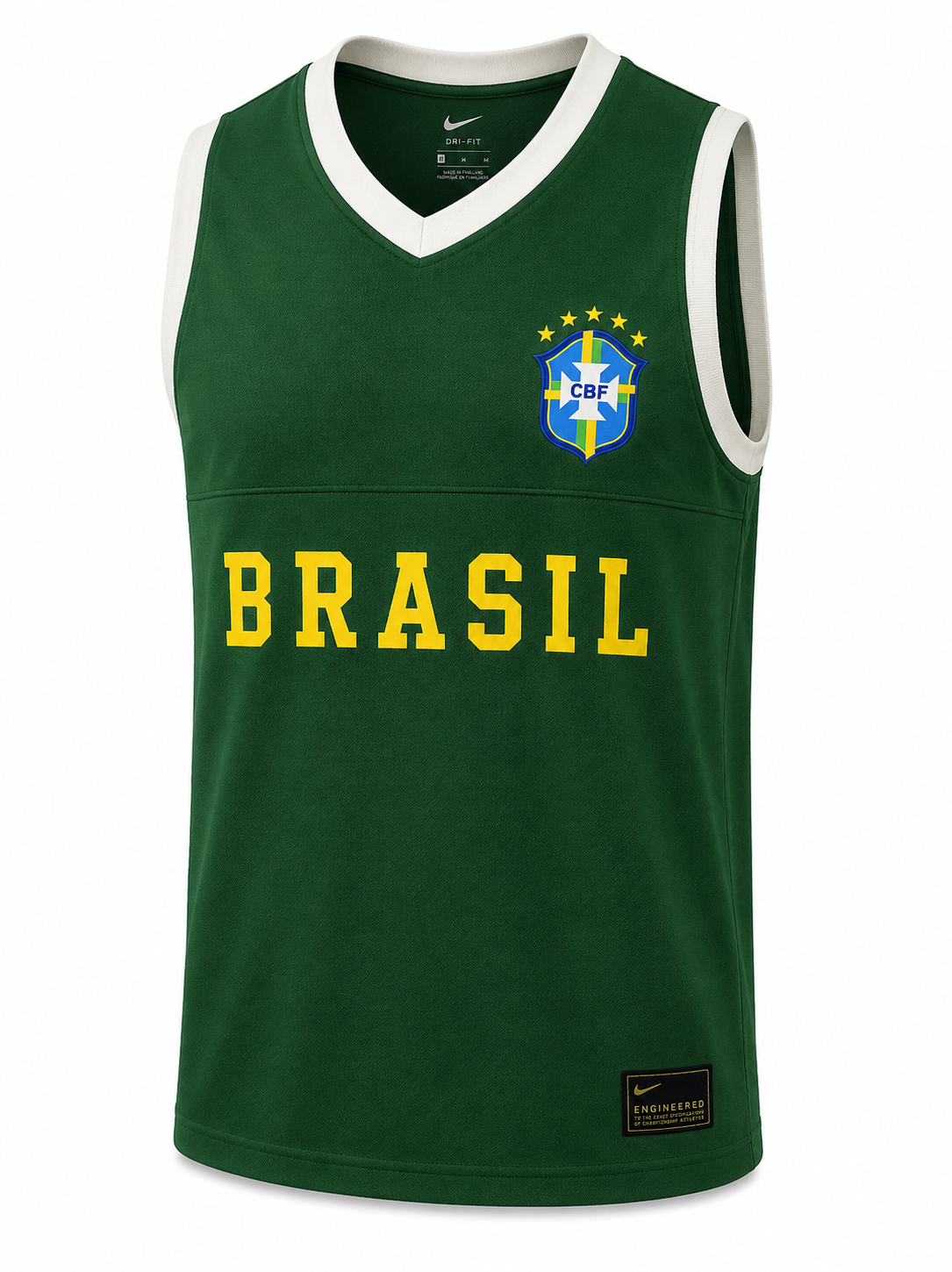 Brazil Retro Football Sleeveless Jersey
