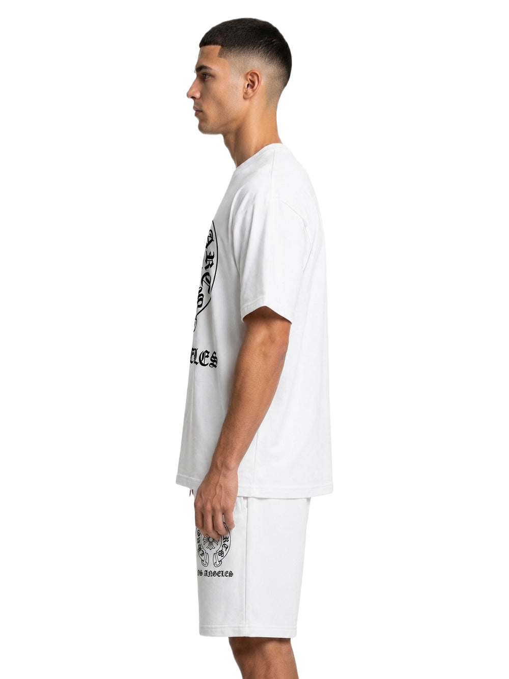 Los Angeles Gothic Crest Oversized Set - White
