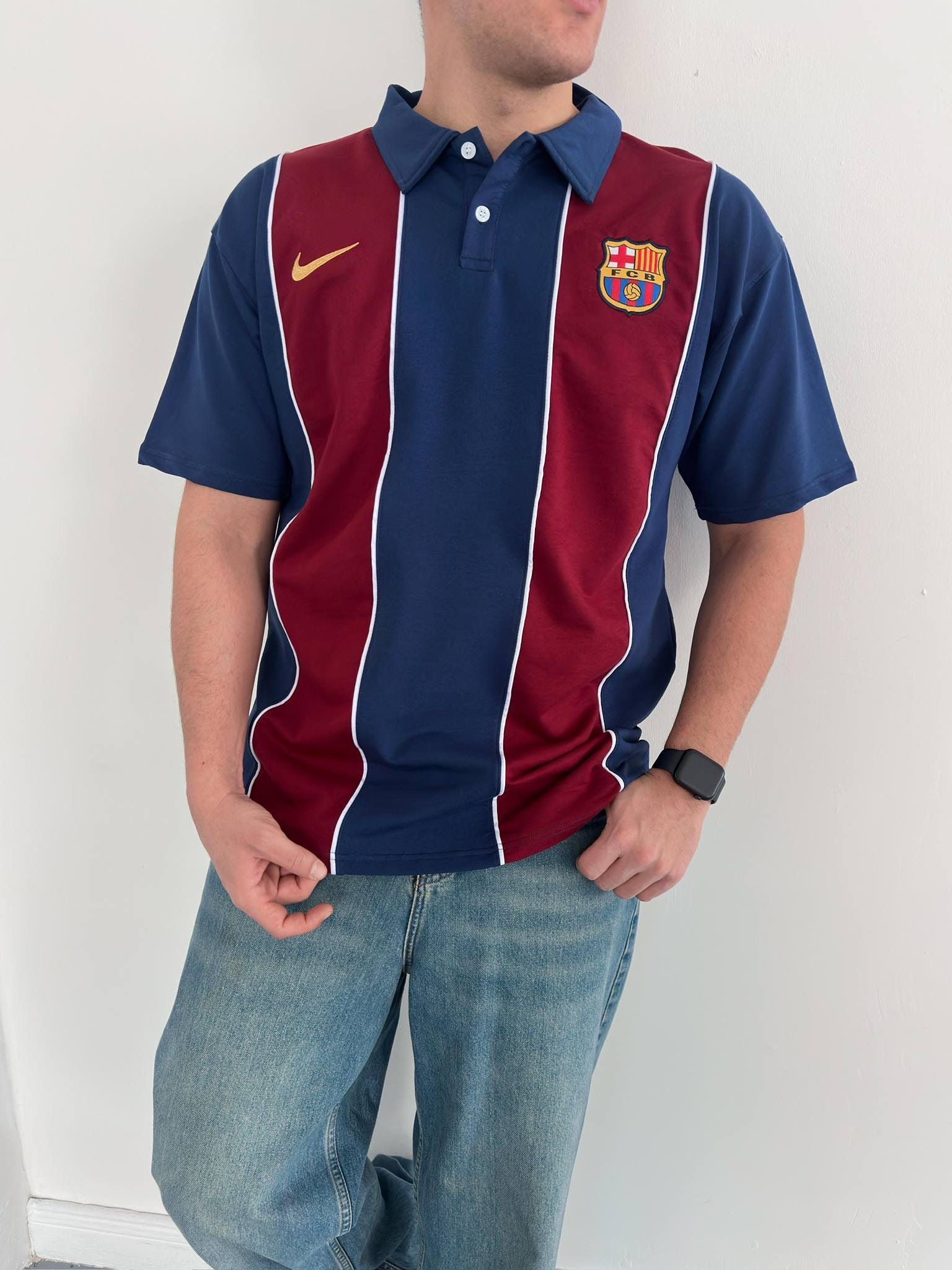 FC Barcelona Retro Style Polo