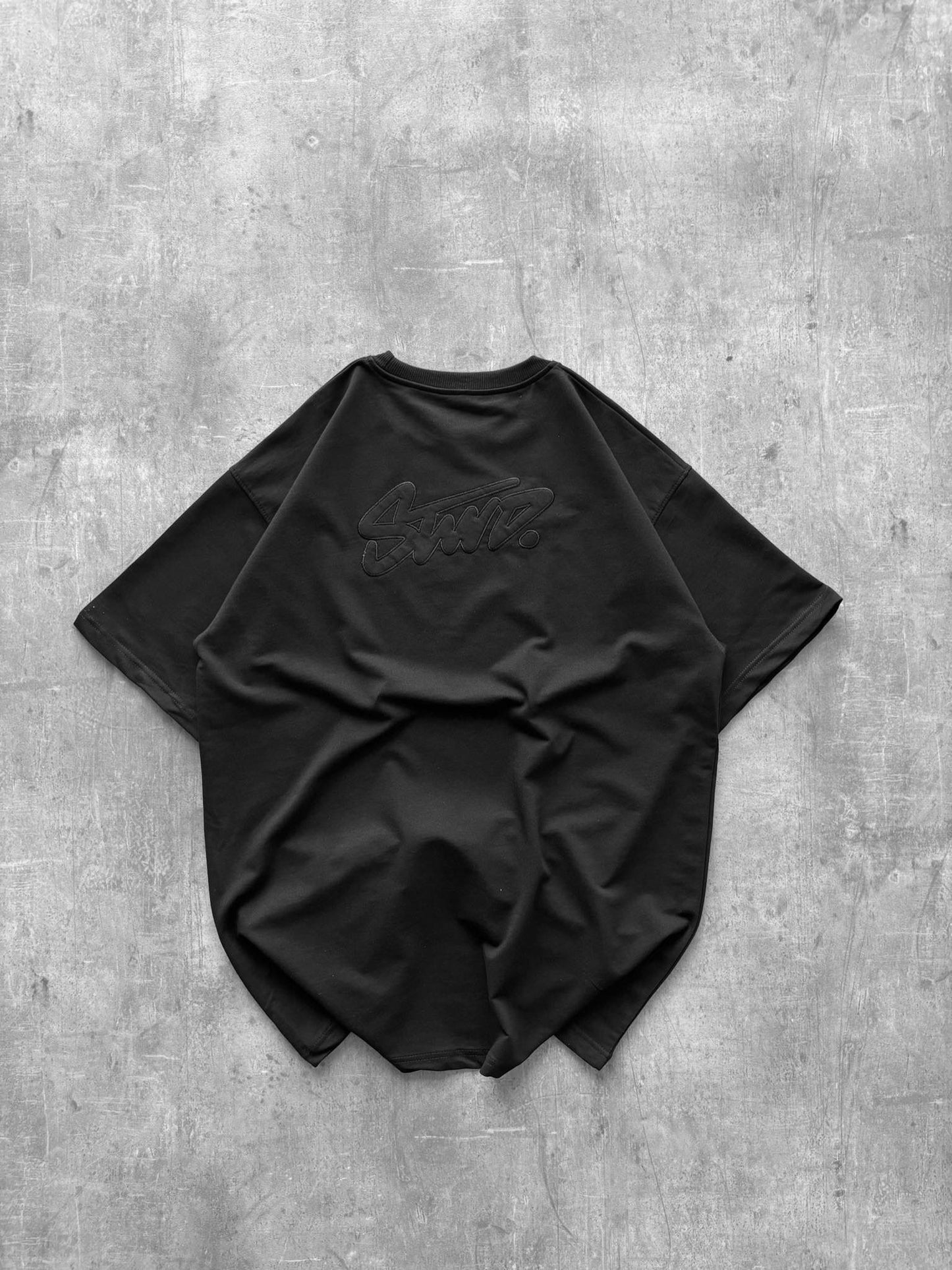 SNT. Oversized Essential Black Tee