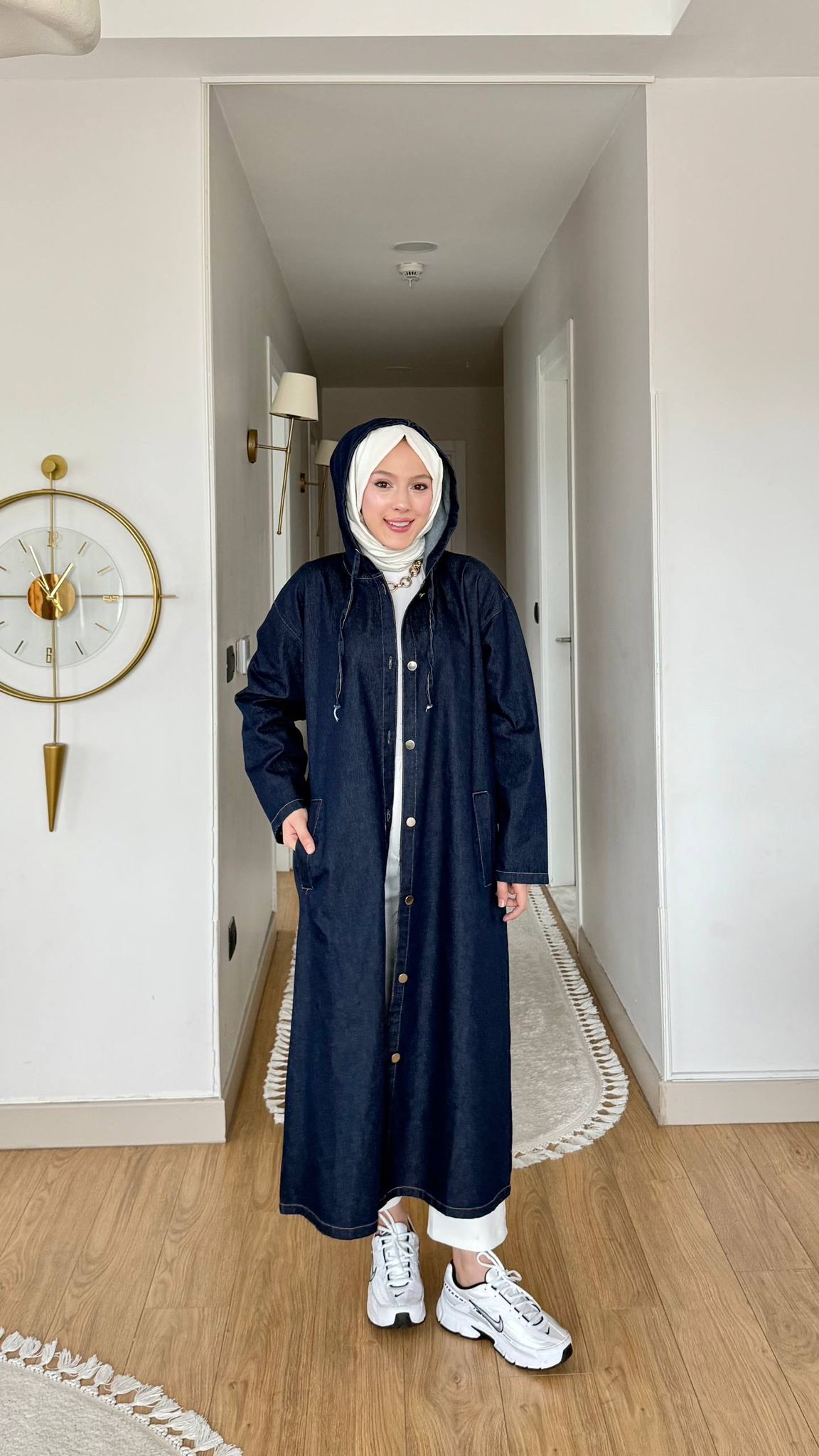 Casual Chic Denim Abaya